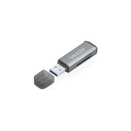 Lector Tarjetas AISENS USB-A 3.0 Gris (ASCR-2A09-GR)