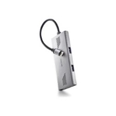 Hub NGS USB-C a 2xUSB-A/2xUSB-C Plata (WONDERDUO-C)