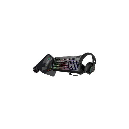Pack Gaming UNYKA NOVA 4en1 RGB Negro (UK594008)