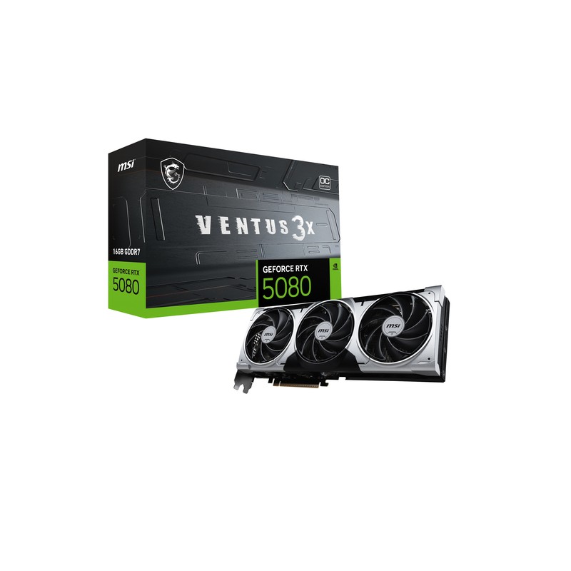 MSI RTX5080 16G VENTUS 3X OC PLUS 16Gb (912-V531-001) MSI RTX5080 16G VENTUS 3X OC PLUS 16Gb (912-V531-001)