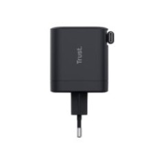 Cargador Trust Maxo Retráctil 65W USB-C Negro (25805)