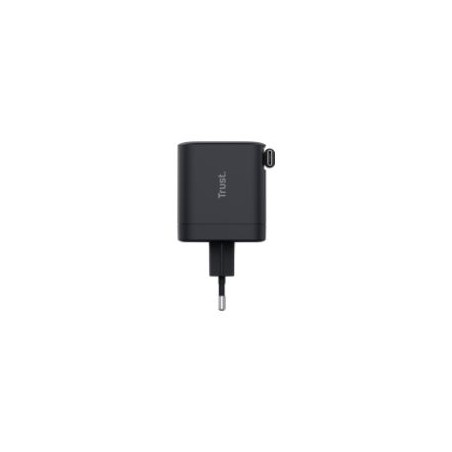 Cargador Trust Maxo Retráctil 65W USB-C Negro (25805)