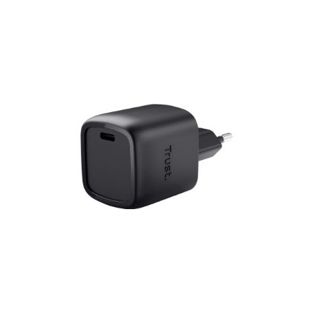 Cargador Pared Trust Maxo GaN 30W 1xUSB-C Negro (25519)