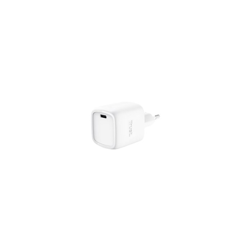 Cargador Pared Trust Maxo GaN 30W 1USB-C Blanco (25520)