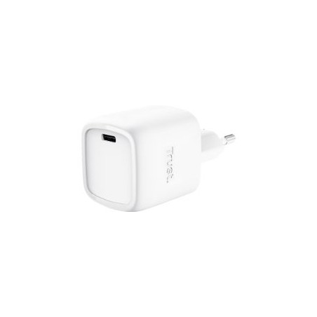 Cargador Pared Trust Maxo GaN 30W 1USB-C Blanco (25520)