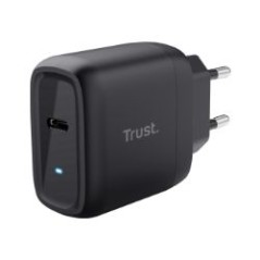 Cargador Pared Trust Maxo GaN 45W 1xUSB-C Negro (25521)