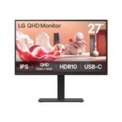 Monitor LG 27" IPS QHD Pivot/Reg USB-C DC (27BA75QB-B)
