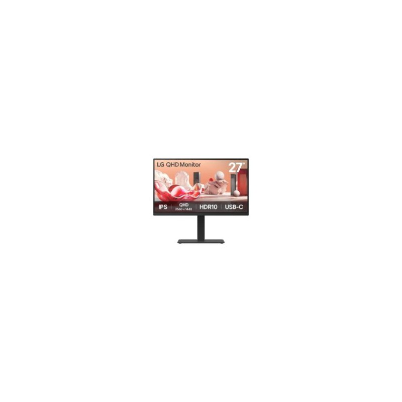 Monitor LG 27" IPS QHD Pivot/Reg USB-C DC (27BA75QB-B)