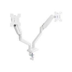 Soporte Mesa TooQ 13"-34" 2 Brazos Blanco (DB1434TNR-W)
