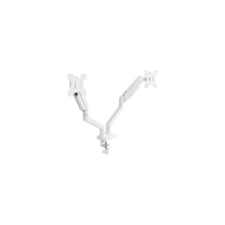 Soporte Mesa TooQ 13"-34" 2 Brazos Blanco (DB1434TNR-W)