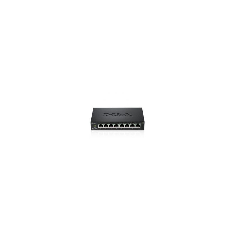 Switch D-Link 8P 10/100 Metallic (DES-108) Switch D-Link 8P 10/100 Metallic (DES-108)