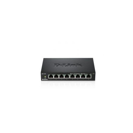 Switch D-Link 8P 10/100 Metallic (DES-108)