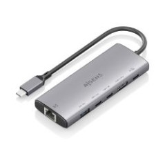 Docking AISENS 6en1 USB-C 4K/60Hz Gris (ASUC-6P030-GR)