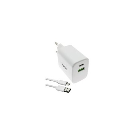 Cargador Pared Approx USB-A/USB-C Cable (APPUSBWALL35W)