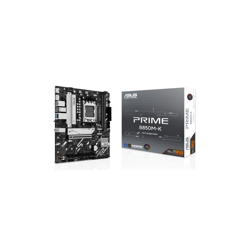 ASUS PRIME B850M-K: (AM5) 2DDR5 USB HDMI DP RJ45 mATX