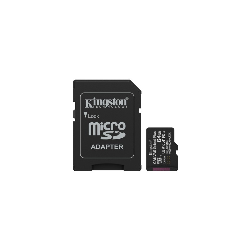 Kingston Micro SDXC 64Gb + Adaptador SD (SDCS3/64GB)