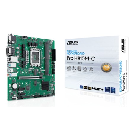 ASUS PRO H810M-C-CSM: (1851) DDR5 HDMI VGA DVI DP mATX