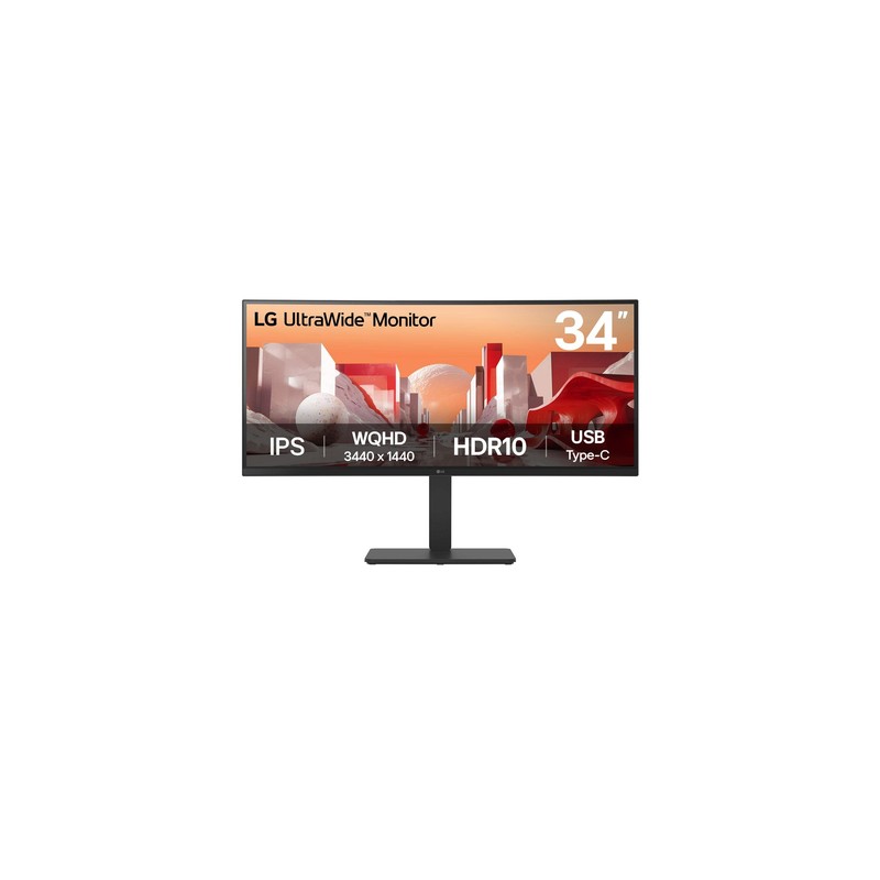 Monitor LG 34" UWide IPS WQHD 60Hz Curvo (34BA75QE-B)