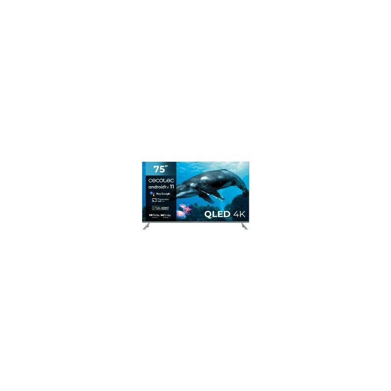 TV CECOTEC VQU30075+ 75" QLED 4K UHD Android TV (03620)