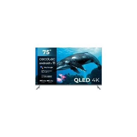 TV CECOTEC VQU30075+ 75" QLED 4K UHD Android TV (03620)