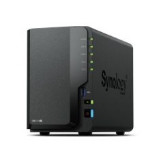 NAS Synology J4125 2Gb USB RJ45 2 Bahías Negro (DS225+)