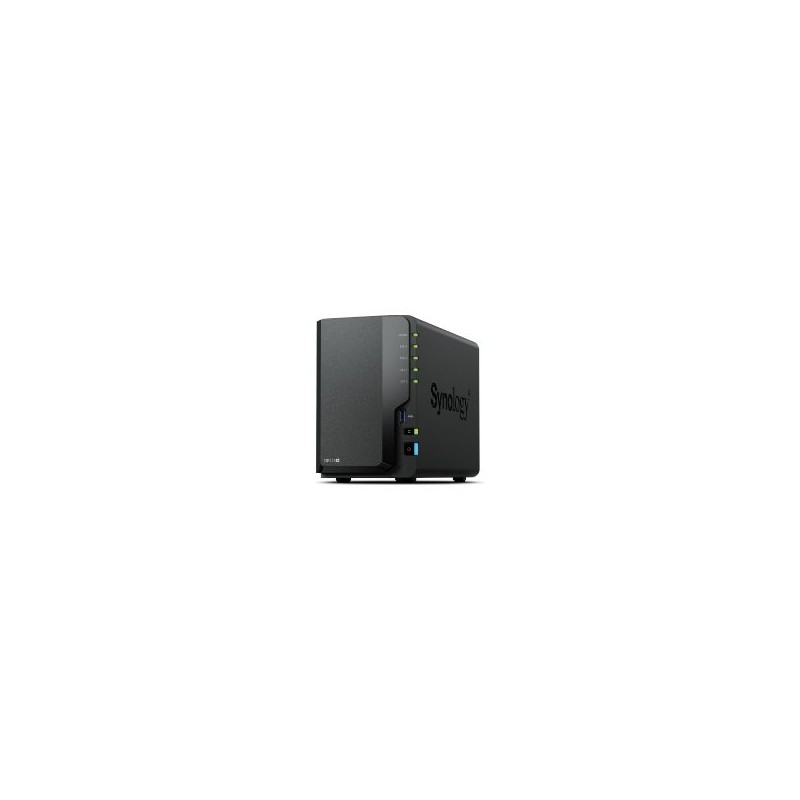 NAS Synology J4125 2Gb USB RJ45 2 Bahías Negro (DS225+)