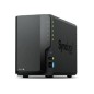 NAS Synology J4125 2Gb USB RJ45 2 Bahías Negro (DS225+)