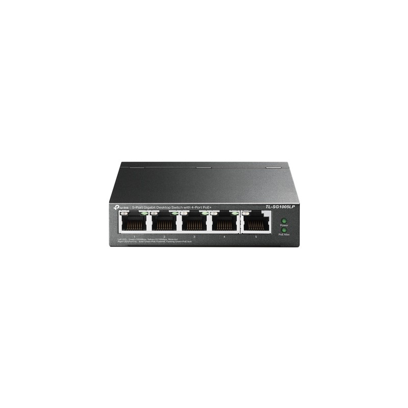 Switch TP-Link 5xRJ45 PoE+ Negro (TL-SG1005LP) Switch TP-Link 5xRJ45 PoE+ Negro (TL-SG1005LP)