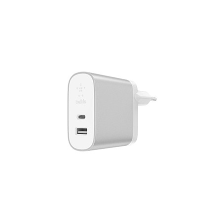 Cargador BELKIN 39W 1xUSB-A 1xUSB-C (F7U061VF-SLV)