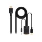 Cable VGA/M+Audio/M+Usb-A/M a HDMI/M 1.8m (10.15.4612)