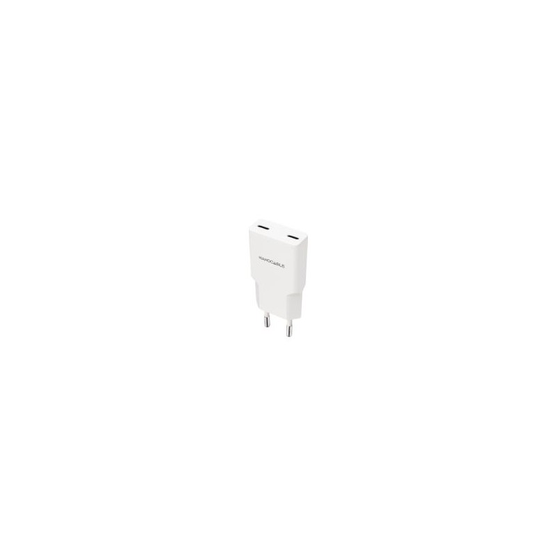 Cargador Nanocable 2xUSB-C PD 20W Blanco (10.10.2023) Cargador Nanocable 2xUSB-C PD 20W Blanco (10.10.2023)