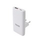 Cargador de Viaje TooQ GaN USB-A/USB-C PD/QC 65W Blanco
