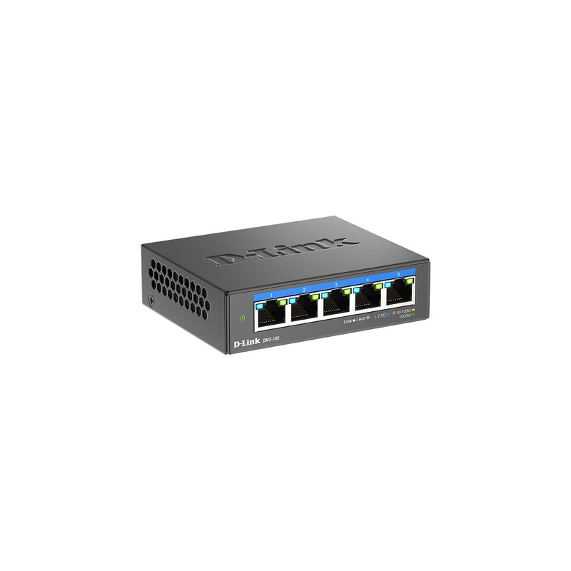Switch D-Link 5xRJ45 Ethernet 2.5 GbE Negro (DMS-105) Switch D-Link 5xRJ45 Ethernet 2.5 GbE Negro (DMS-105)