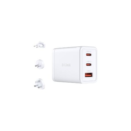 Cargador D-Link GaN PD/QC 65W 1xUSB-A 2xUSB-C (DCP-651)