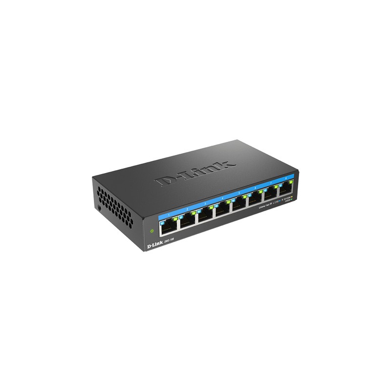 Switch D-Link 8xRJ45 Ethernet 2.5 GbE Negro (DMS-108/E) Switch D-Link 8xRJ45 Ethernet 2.5 GbE Negro (DMS-108/E)