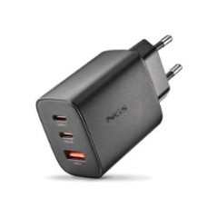 Cargador NGS Era 65W 1USB-A 2USB-C Negro (ERA65WBLACK)