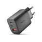 Cargador NGS Era 65W 1USB-A 2USB-C Negro (ERA65WBLACK)