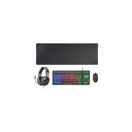 Pack Mars Gaming T+Ratón+Auric+Alfomb Negro (MCPRGB3ES)
