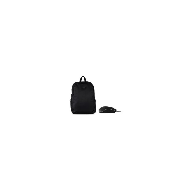 Mochila NILOX Basic 15.6" + Ratón USB Negro (NXBKM010)