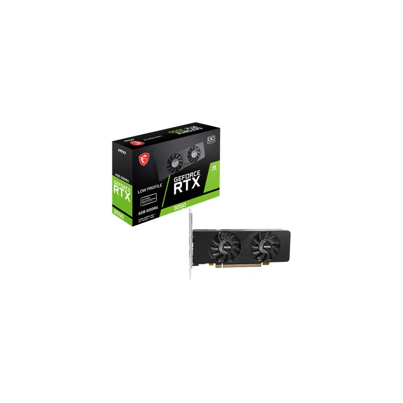 MSI RTX 3050 LP E 6G OC, DDR6 6Gb 2HDMI  (912-V812-213)
