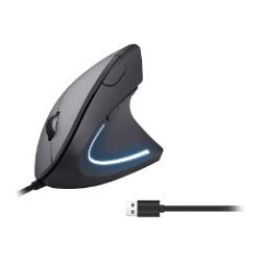 Ratón Vertical EQUIP USB-A 3200dpi Negro (EQ245118)