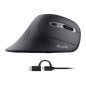 Ratón Vertical EQUIP USB-A/C 7200dpi Negro (EQ245119)