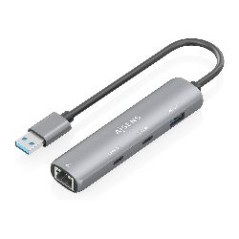 Hub AISENS USB-A a 1USB-A/2USB-C/1RJ45 (ASUC-4P036-GR)