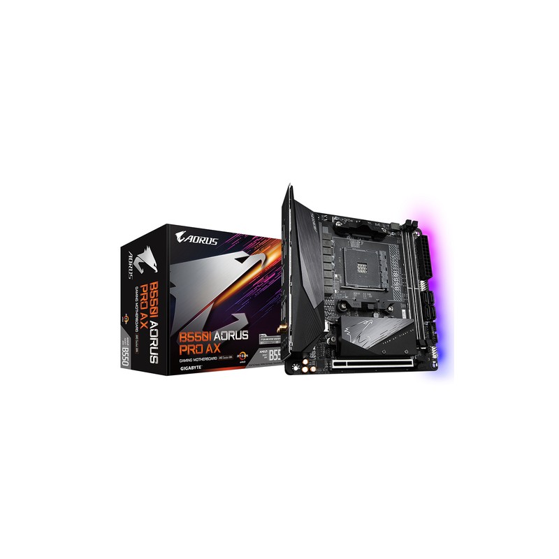 GIGABYTE B550I AORUS PRO AX:(AM4) 2DDR4 HDMI DP MiniITX