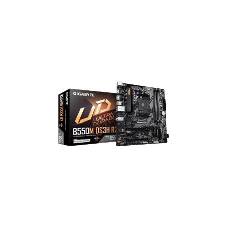 GIGABYTE B550M DS3H R2:(AM4) 4DDR4 HDMI DVI mATX