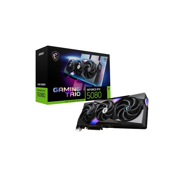 MSI RTX 5080 16G GAMING TRIO OC, 16Gb (912-V531-005) MSI RTX 5080 16G GAMING TRIO OC, 16Gb (912-V531-005)