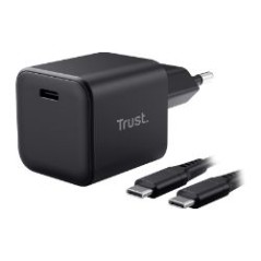 Cargador Pared Trust Maxo 65W USB-C +cable Negro(26046)