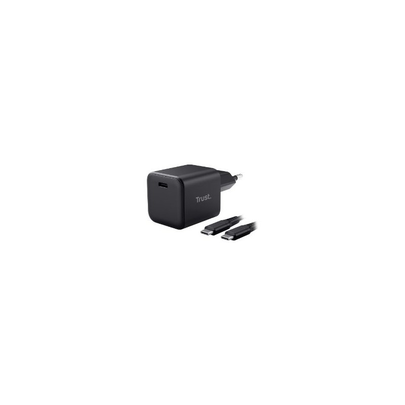 Cargador Pared Trust Maxo 65W USB-C +cable Negro(26046)