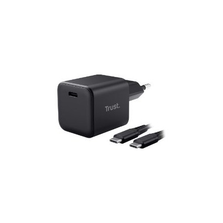 Cargador Pared Trust Maxo 65W USB-C +cable Negro(26046)