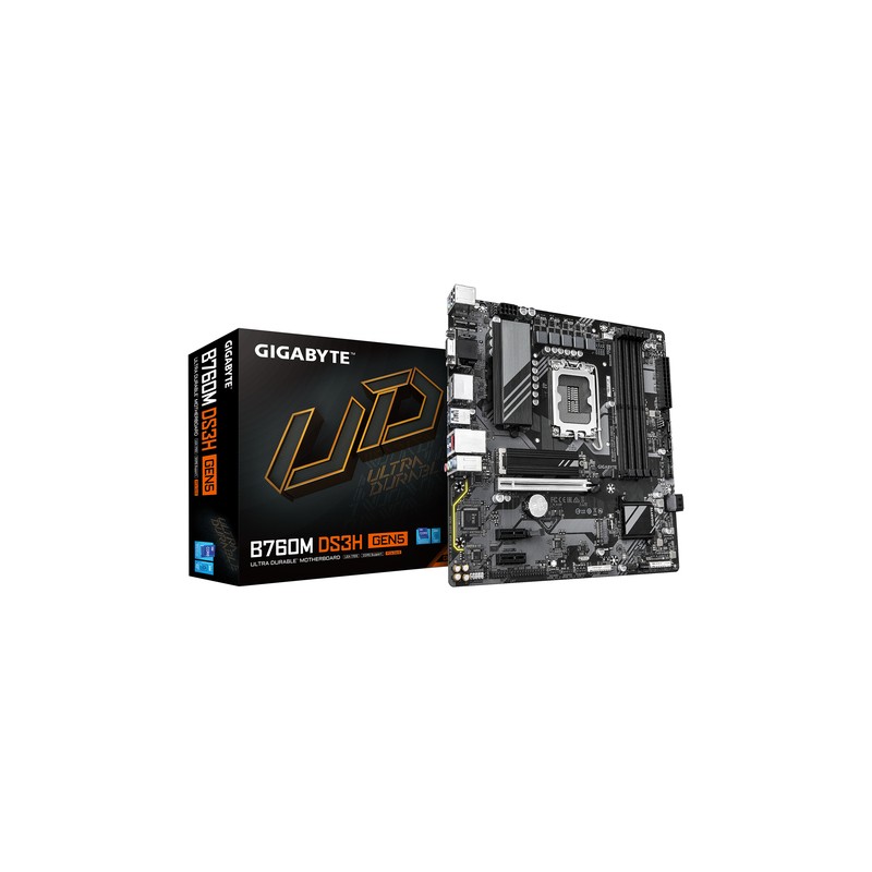 GIGABYTE B760M DS3H GEN5: (1700) 4DDR5 VGA HDMI mATX